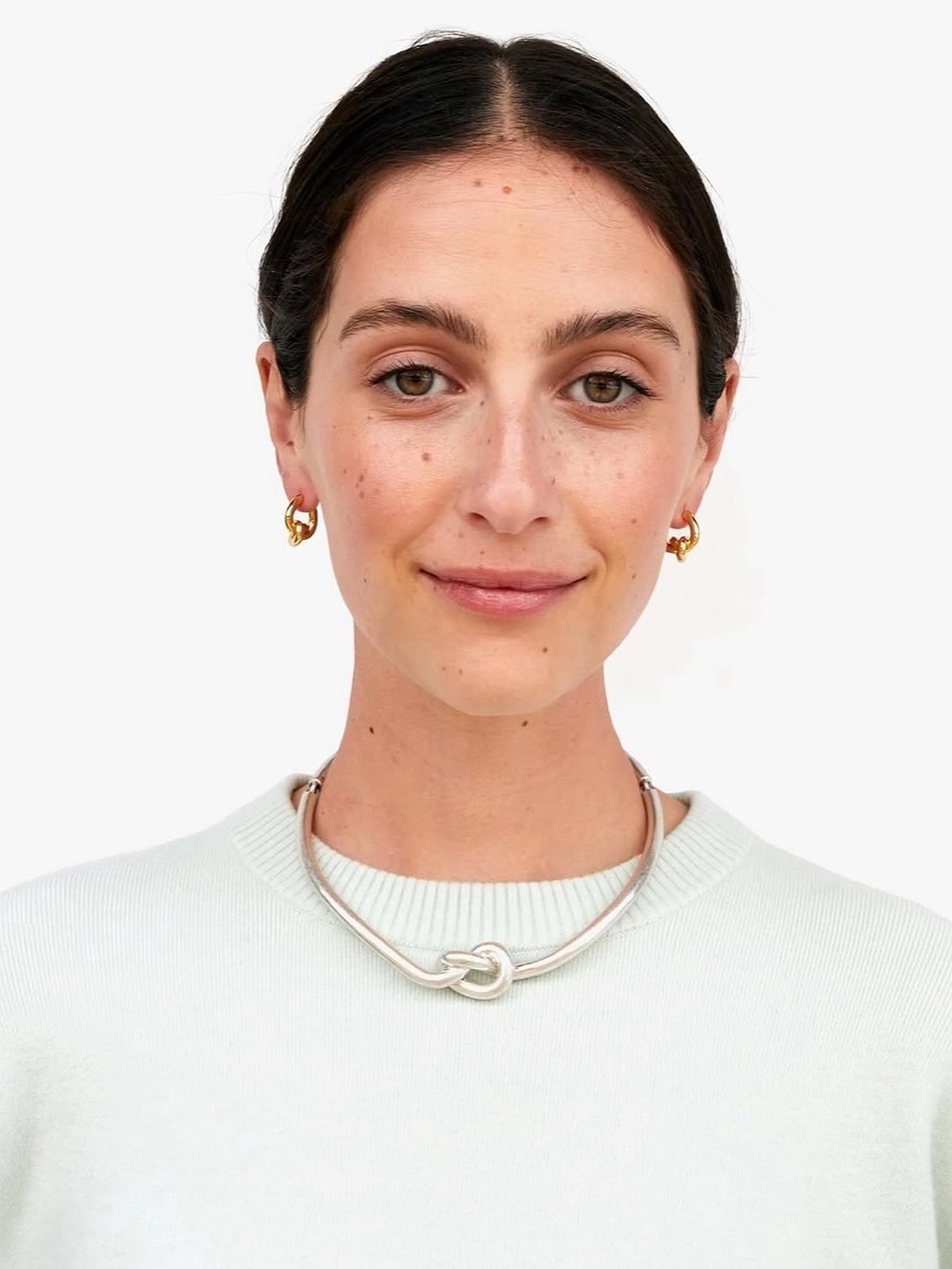 Clare V Le Knot Silver collar